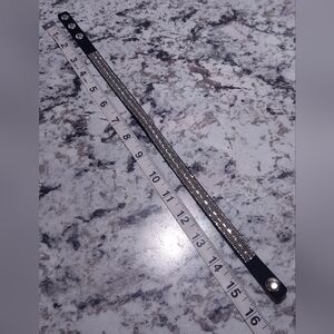 Paparazzi Black and Silver Women's Bracelet